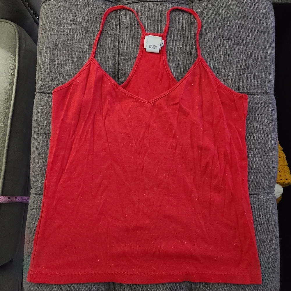 Y2K CK Calvin klein jeans red tank top‎ size M fits like small